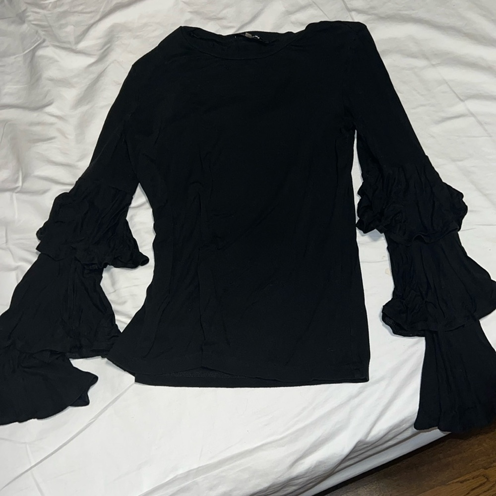 Sugar lips tiered sleeve long sleeve top